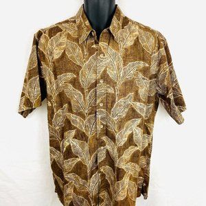 COOKE STREET Aloha Hawaiian Cotton Floral Shirt LG